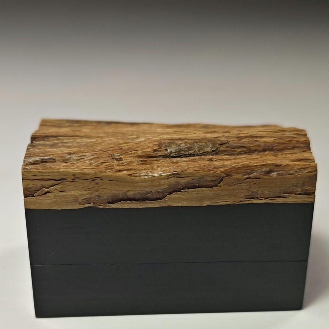 イ573 香合『西垣遊山作』『鳥文木　香合　大徳寺　三重野与雲　極箱』茶道具