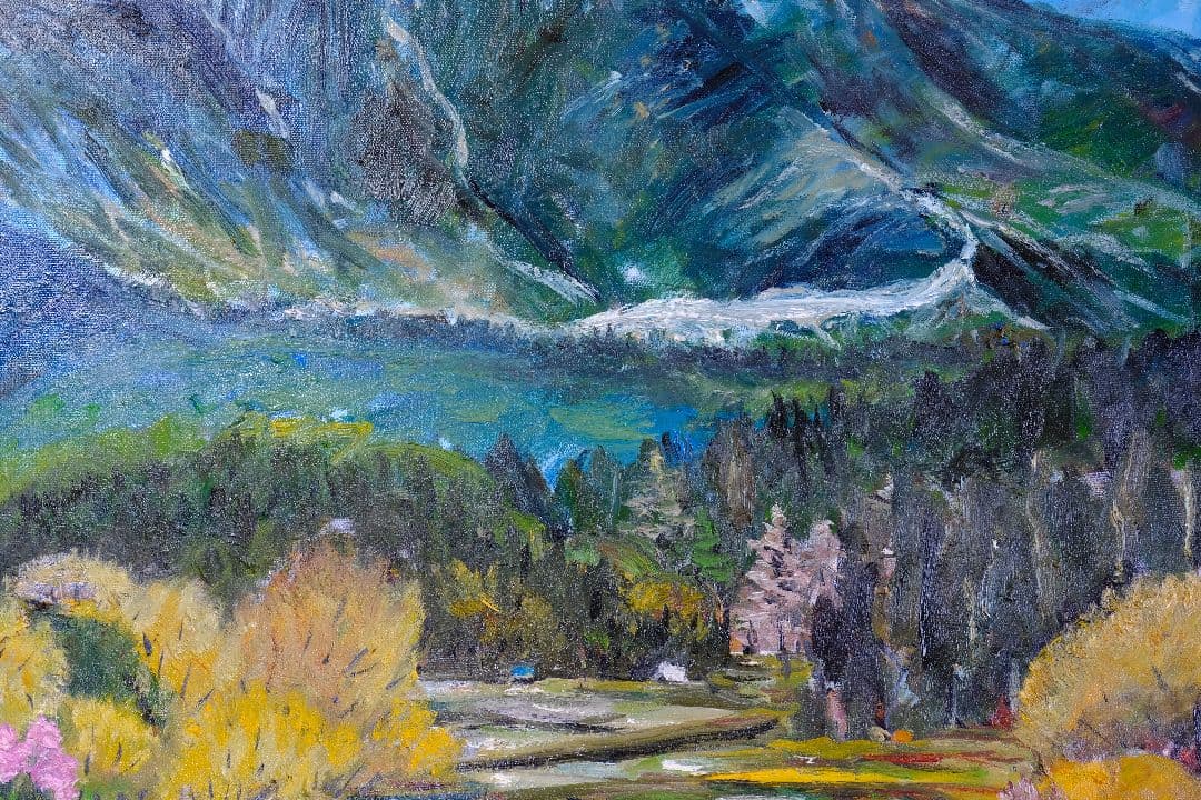 南アルプス　油絵　F30号