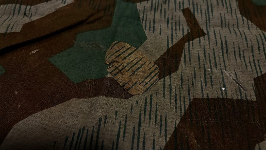 実物　ドイツ国防軍　ナチ◯ドイツ　軍幕　　スプリンターカモM31 2枚セット