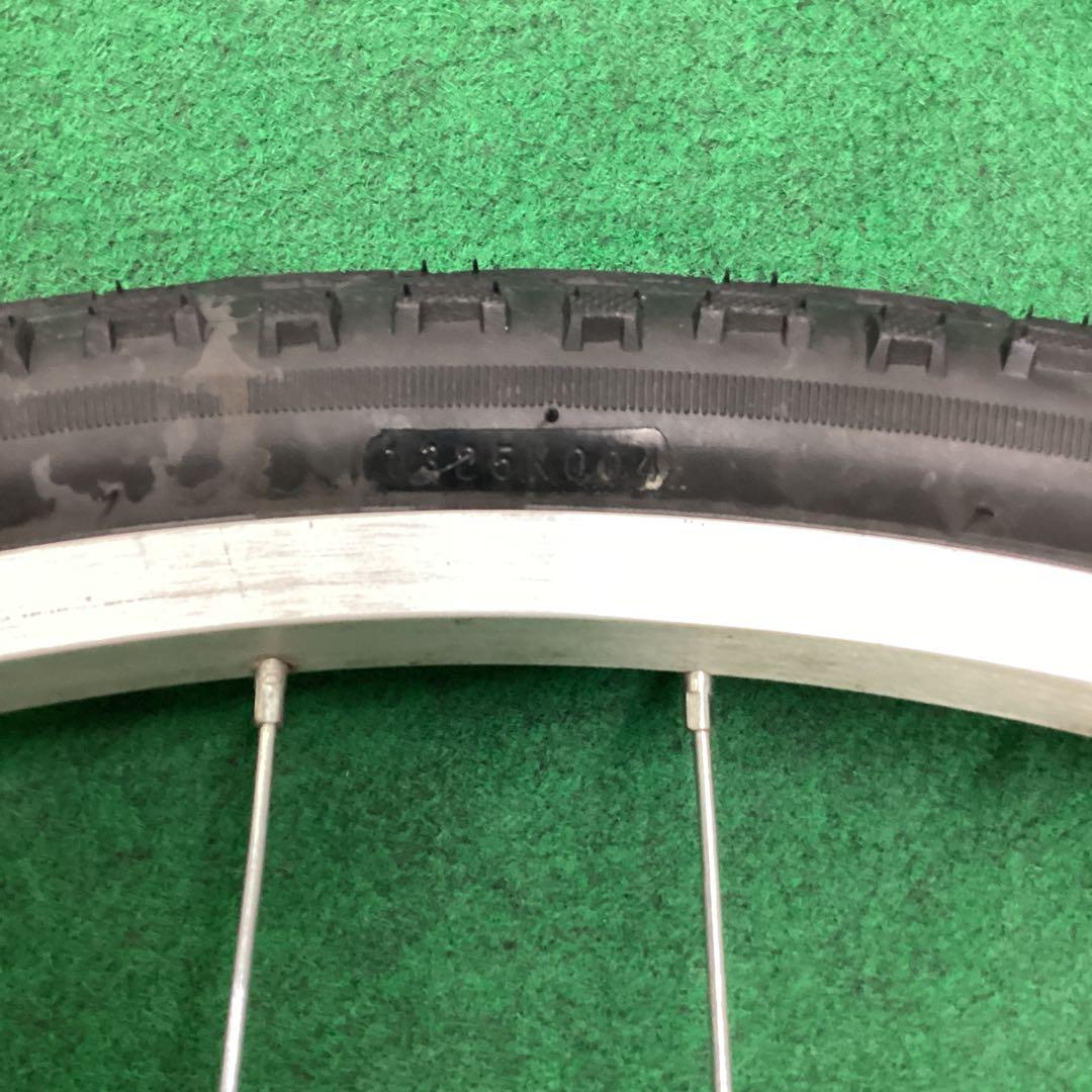 完組アルミホイール　後輪　700x42C タイヤ付　ON