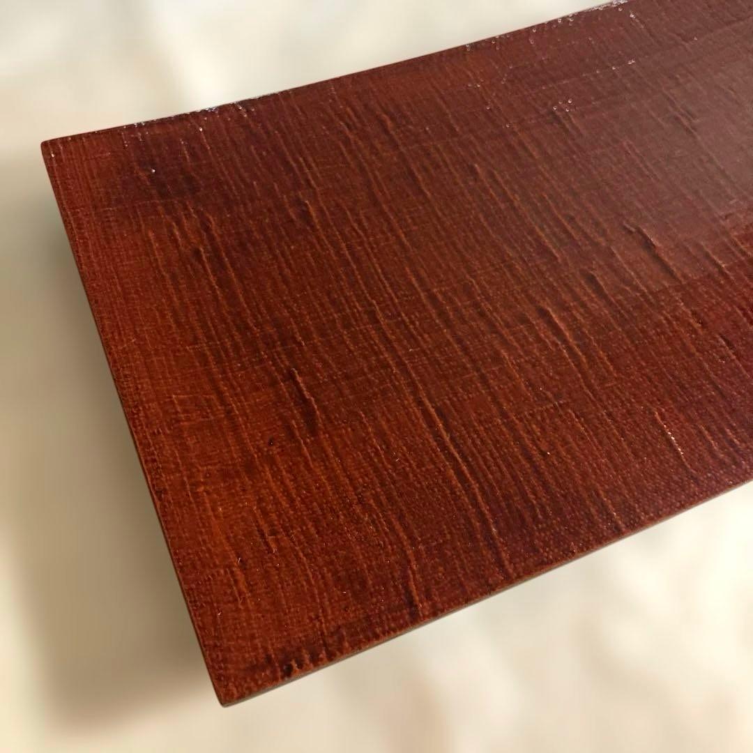 輪島塗　山崖宗陽造　溜塗布目盛器　10客　長皿　長角皿　共箱　美品