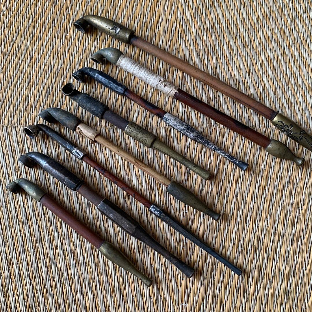 鉛管 キセル 金工 時代物 8本