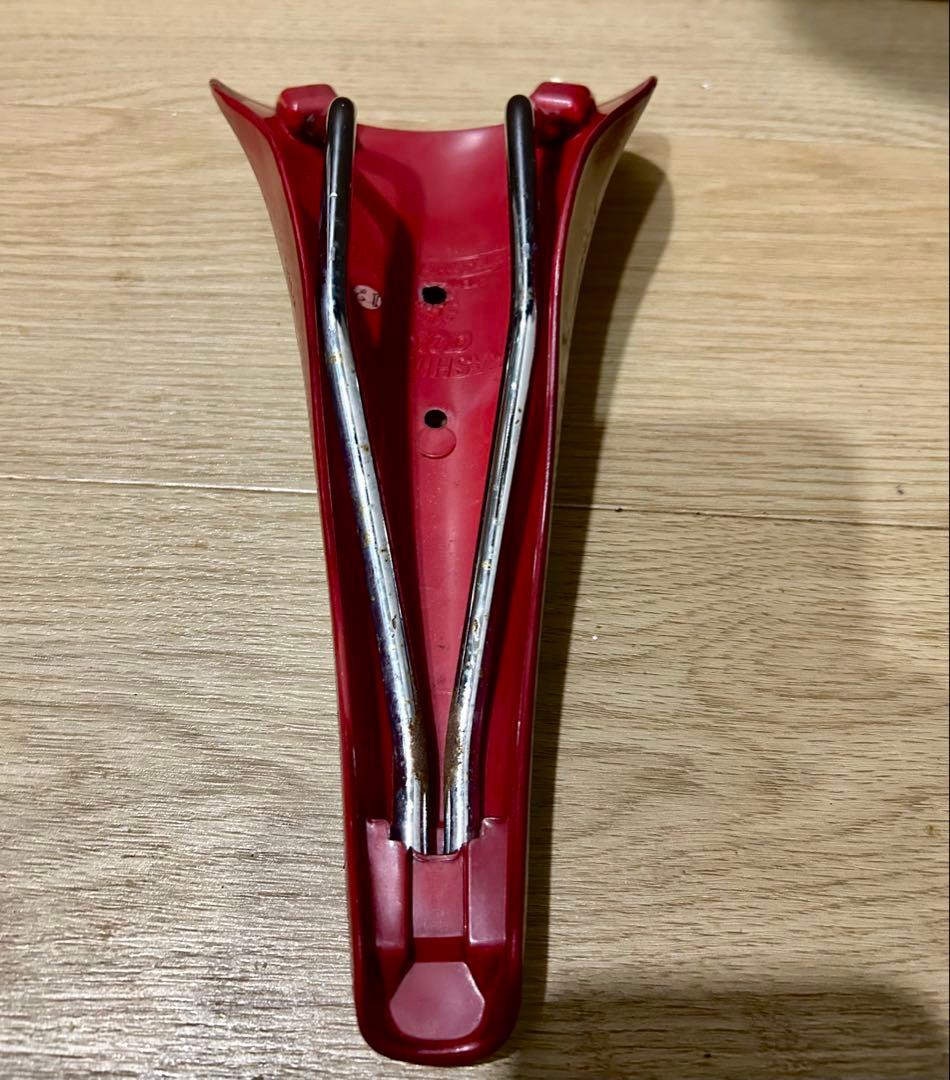 ◆KASHIMAX サドル日本製高級感ある◆ワインレッド/バーガンディ重量257