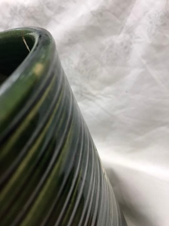 火鉢在銘　織部焼菊抜き火鉢時代アンティーク大正昭和レトロ古民具鉢カバー茶道具1個