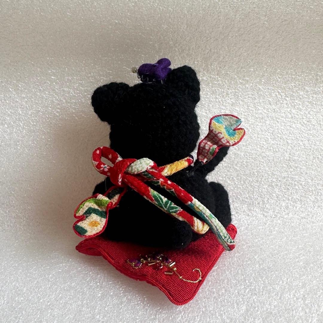 xooxlife 作家 刺繍 テディベア ハンドメンド ぬいぐるみ 羊毛フェルト