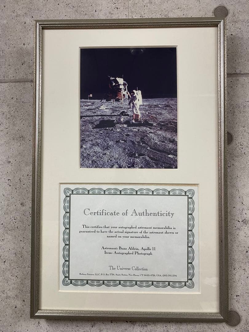 アポロ11号　Buzz Aldrin サイン入り額装