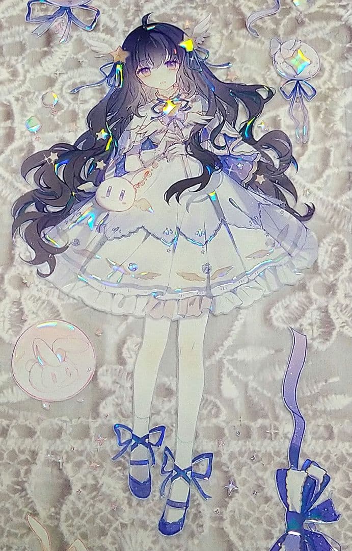 J630＃天使蓝(贝壳光)Shine切り売り海外人物マステ女の子