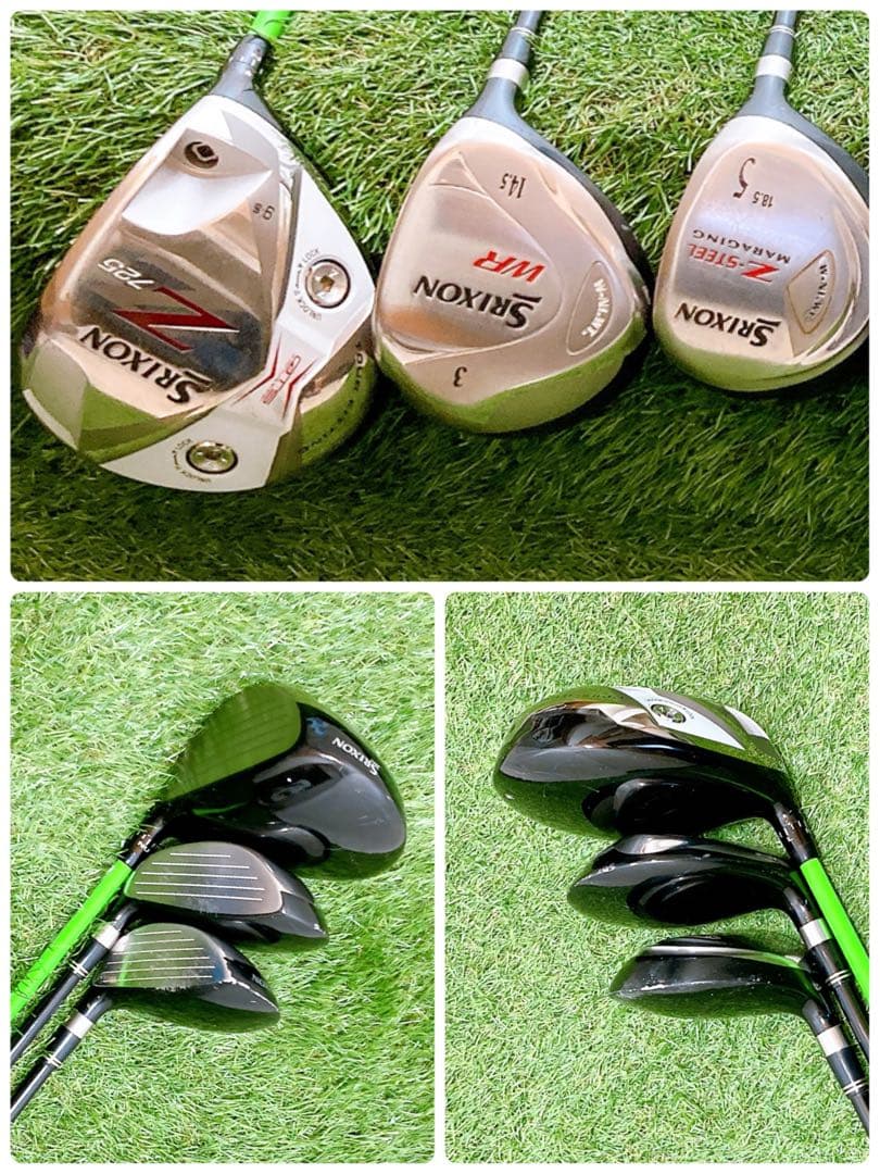 H8.スリクソン　初心者オススメ　ゴルフクラブ　メンズセット　右利き　14本