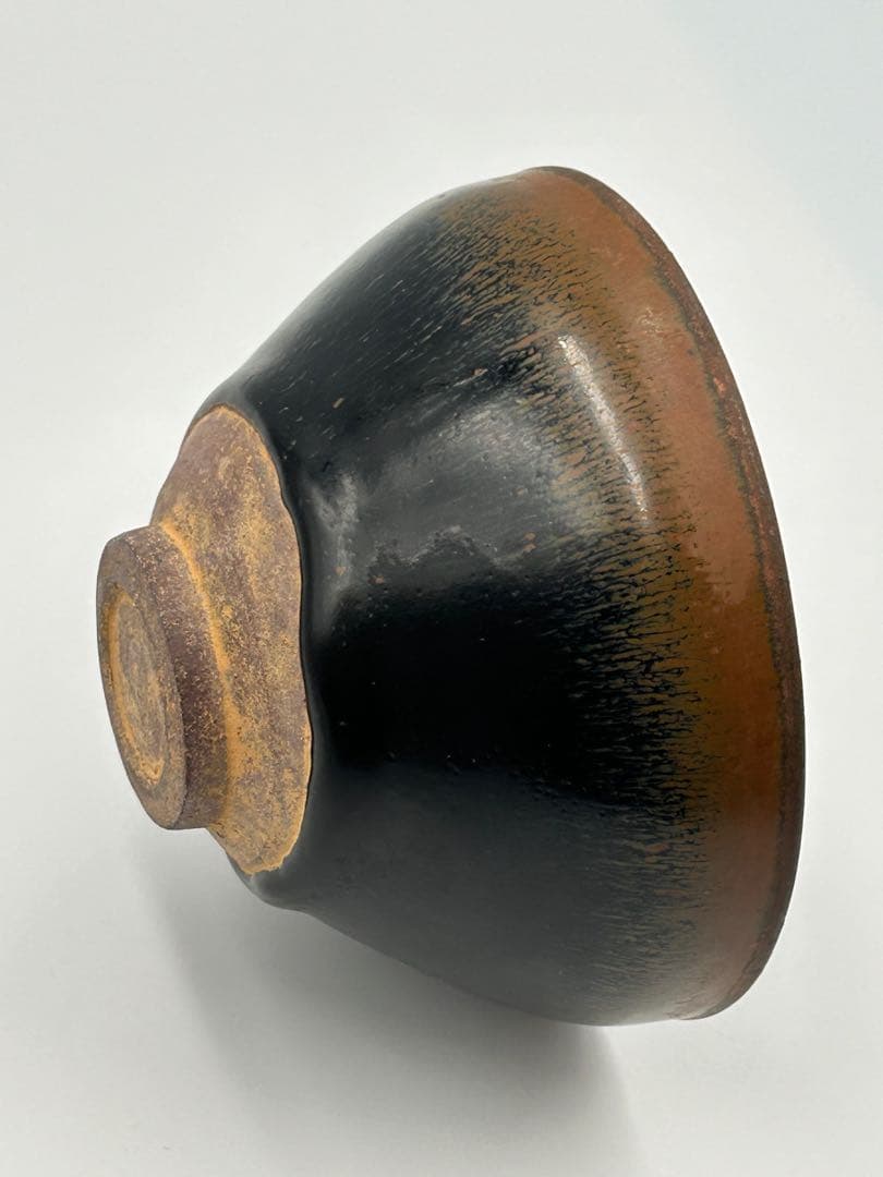 ★0017　宋時代　建窯 兎豪釉天目茶碗 茶道具 茶器 唐物天目 中国美術