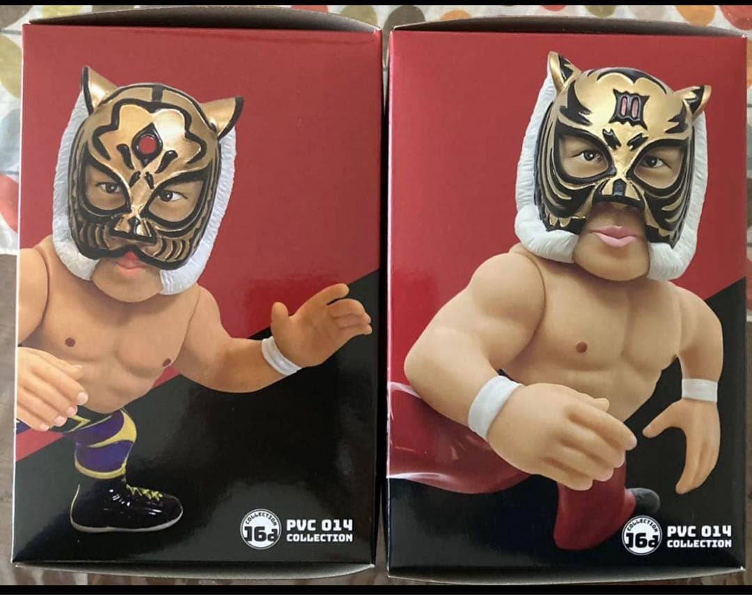 16dソフビコレクション 初代タイガーマスク(佐山聡)伝説版&後期版2体HAO