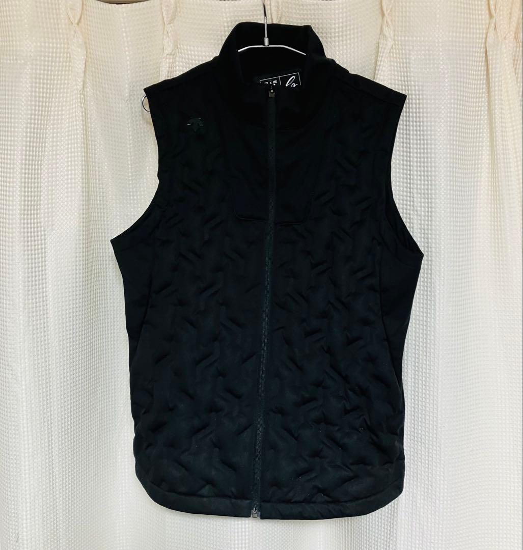 未使用　DESCENTE GOLF ブラックダウンベスト L