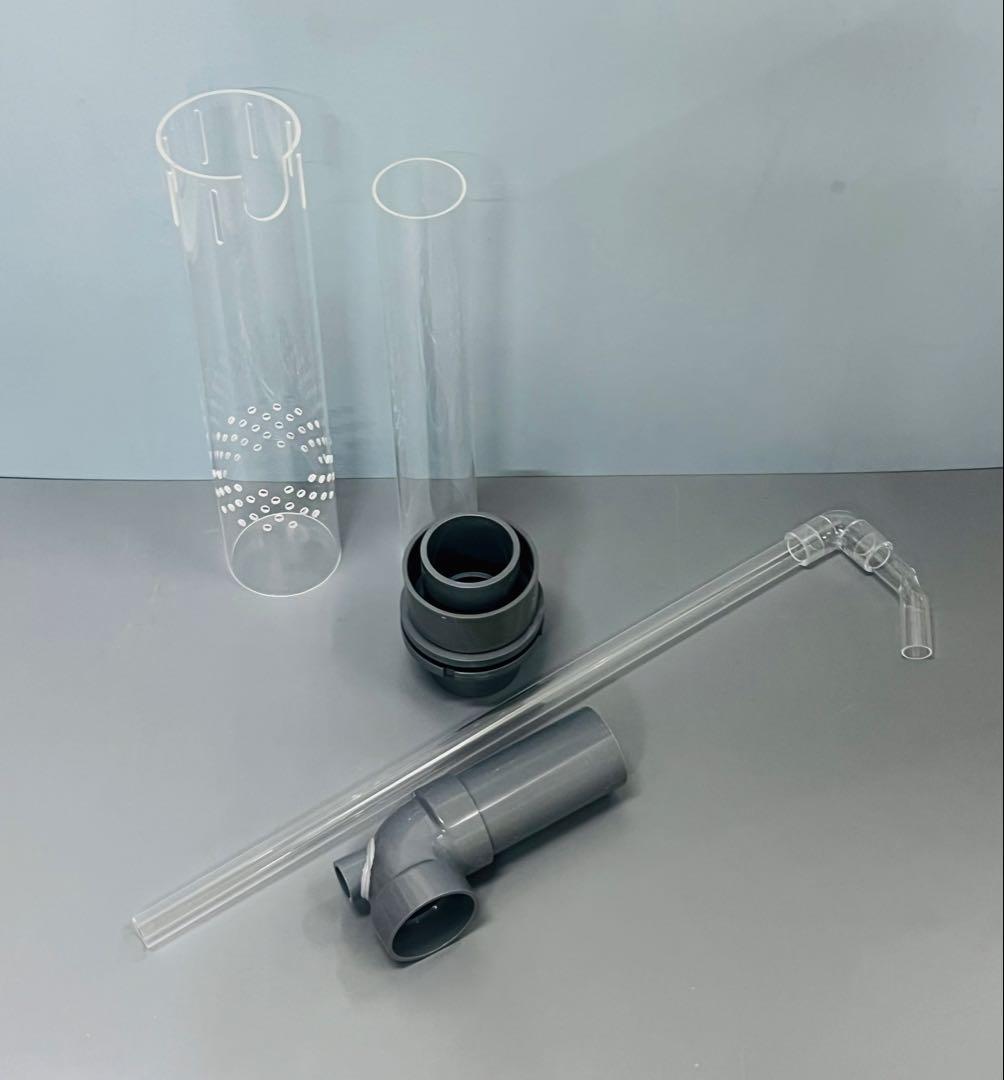 オーバーフロー水槽H450用　三重管セット　40A バルソケ仕様