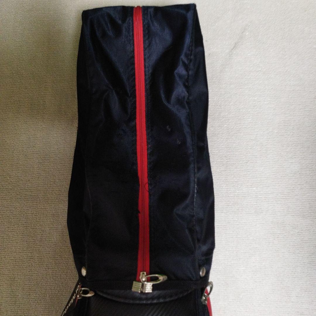 TaylorMade キャディバッグ 黒/赤 フードカバー付き