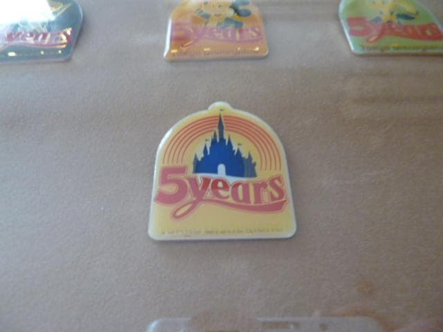東京ディズニーランド ５周年記念ピンバッジセット