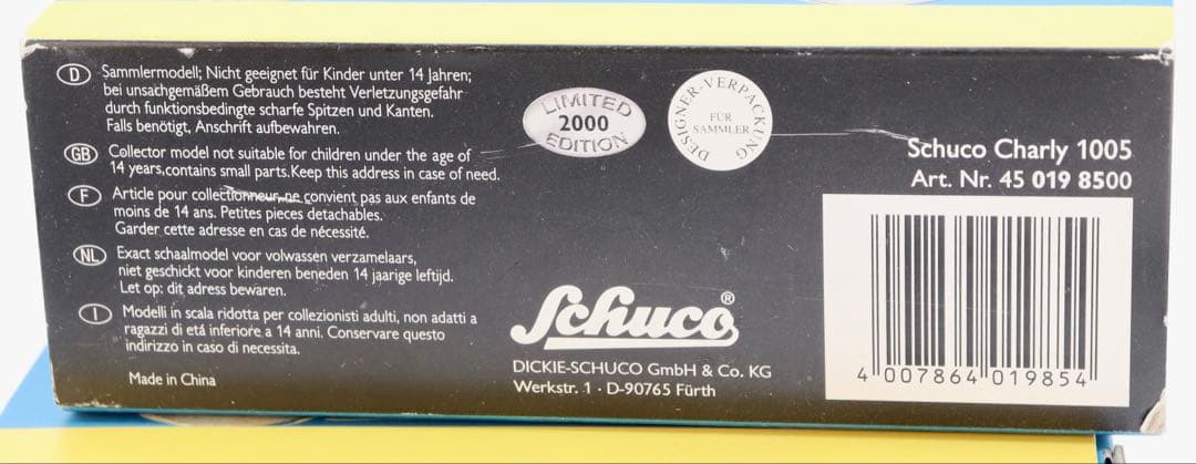 Schuco Charly 1005 レプリカ ゼンマイ稼動 2,000台限定品