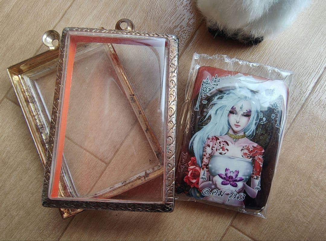 タイのお守りプラクルアン！九尾の狐！金運&恋愛運アップ！墨入り！