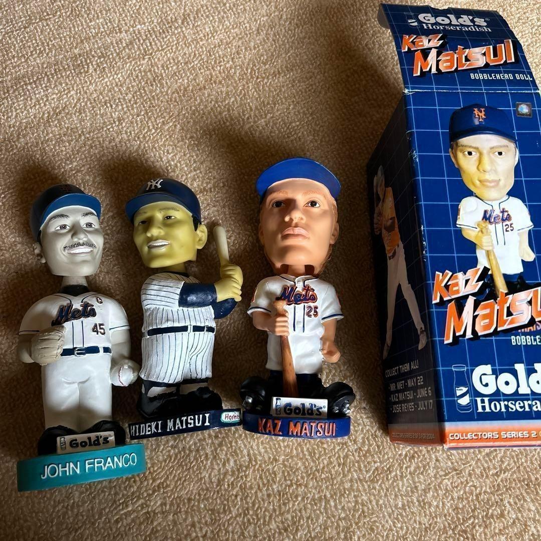 超貴重　球場配布ボブルヘッド人形　ダブル松井！フランコ投手