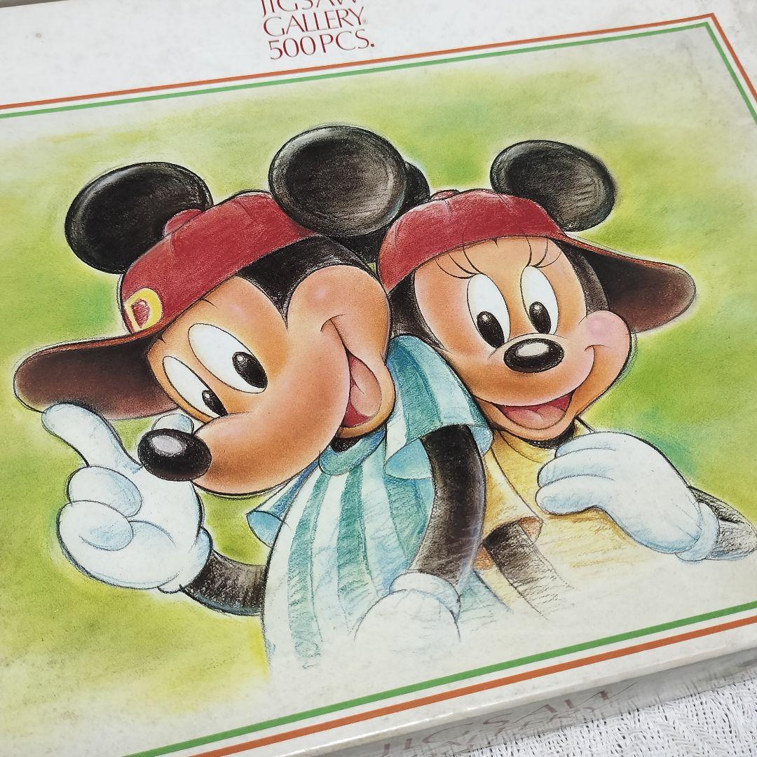 ディズニー ジグソーパズル　500ピース　恋のプレイボール　ミッキー　ミニー