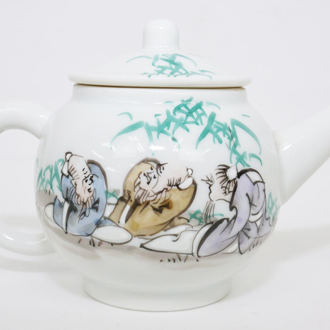 京焼 加藤和峰 急須 2客 煎茶 茶道具