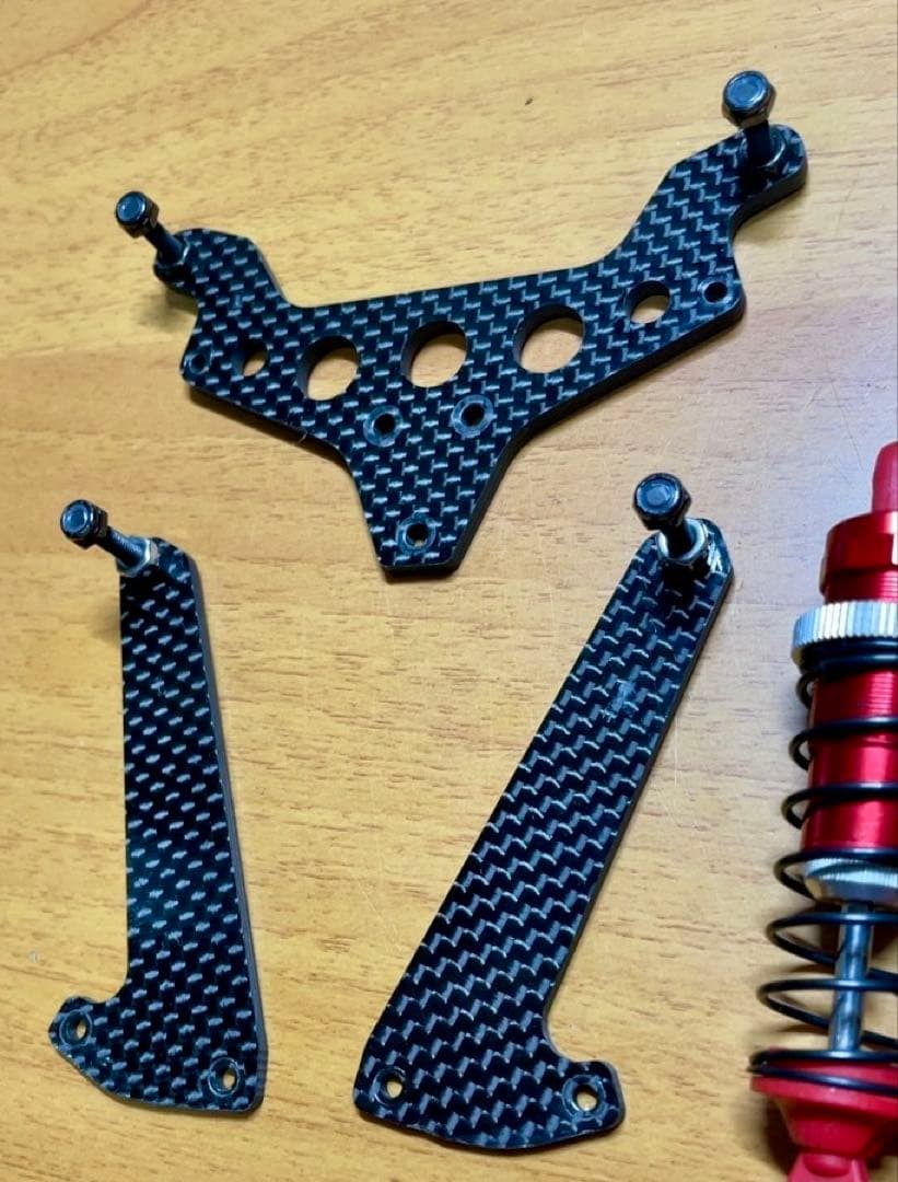 【京商】KYOSHO HG ショック　F/R カーボンショックステー セット。