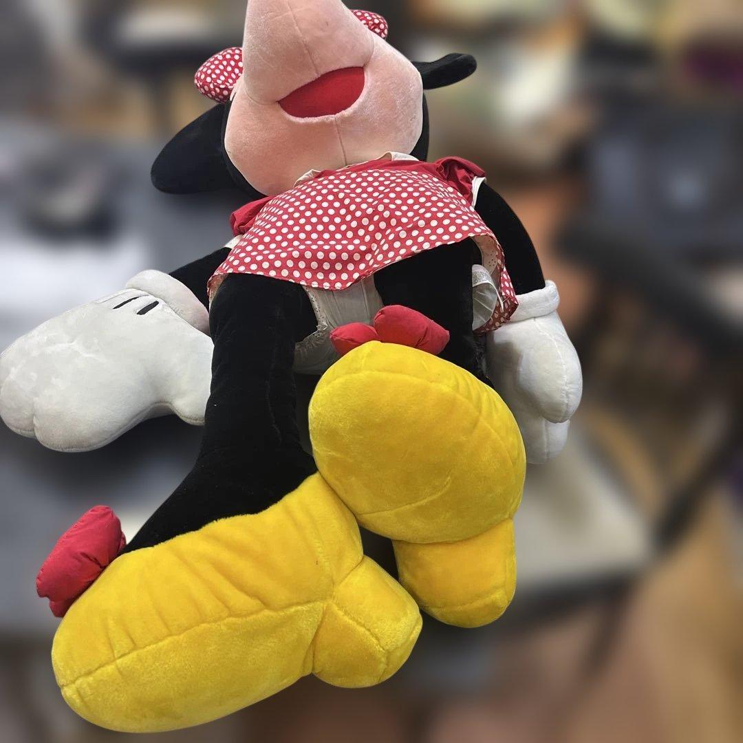 「ディズニーストア ミニーマウス」110〜120cm巨大ぬいぐるみ