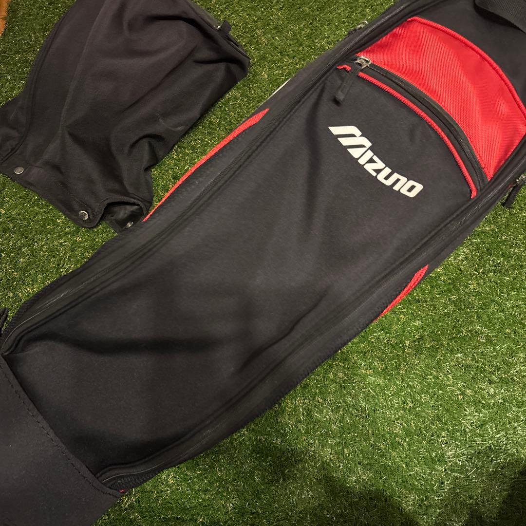 ミズノ　Mizuno T-ZOID キャディバッグ 黒赤