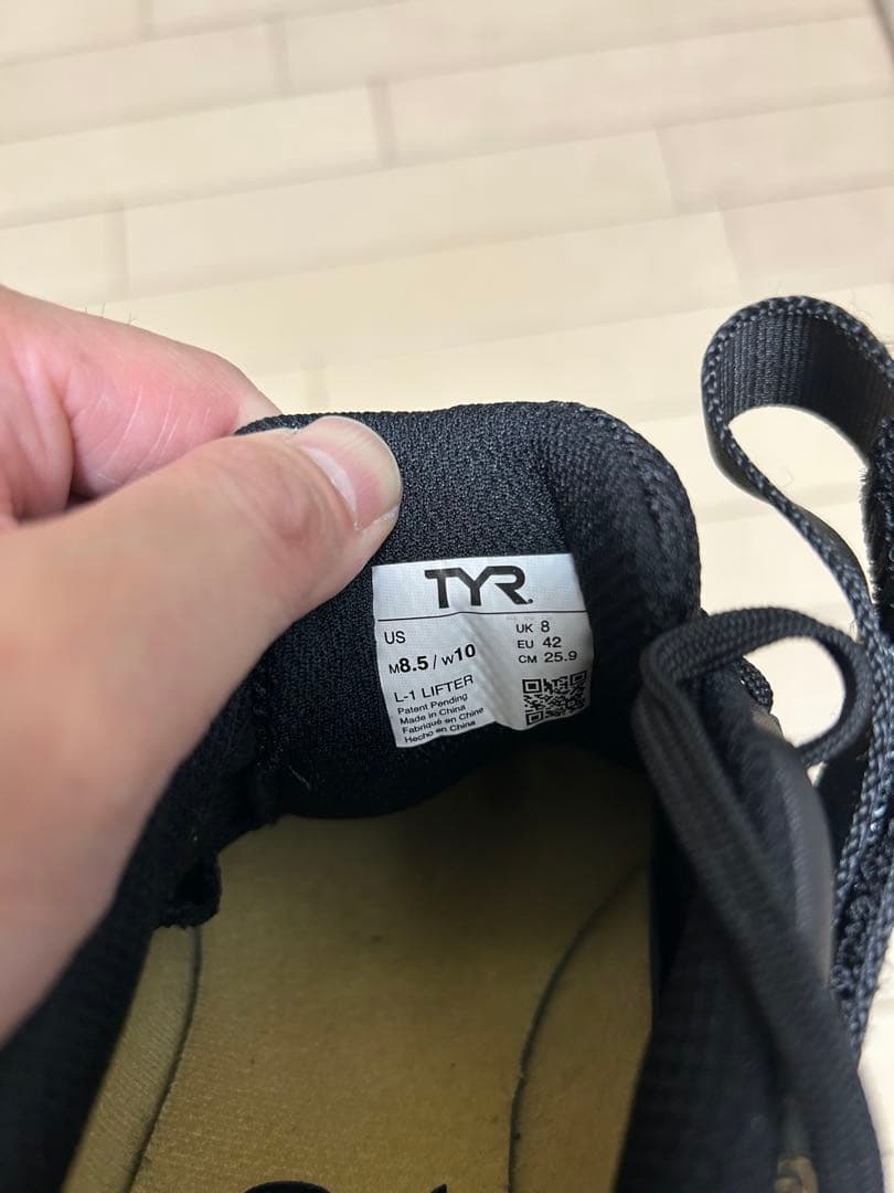 TYR L-1 リフター US M8.5(箱無し) リフティングシューズ