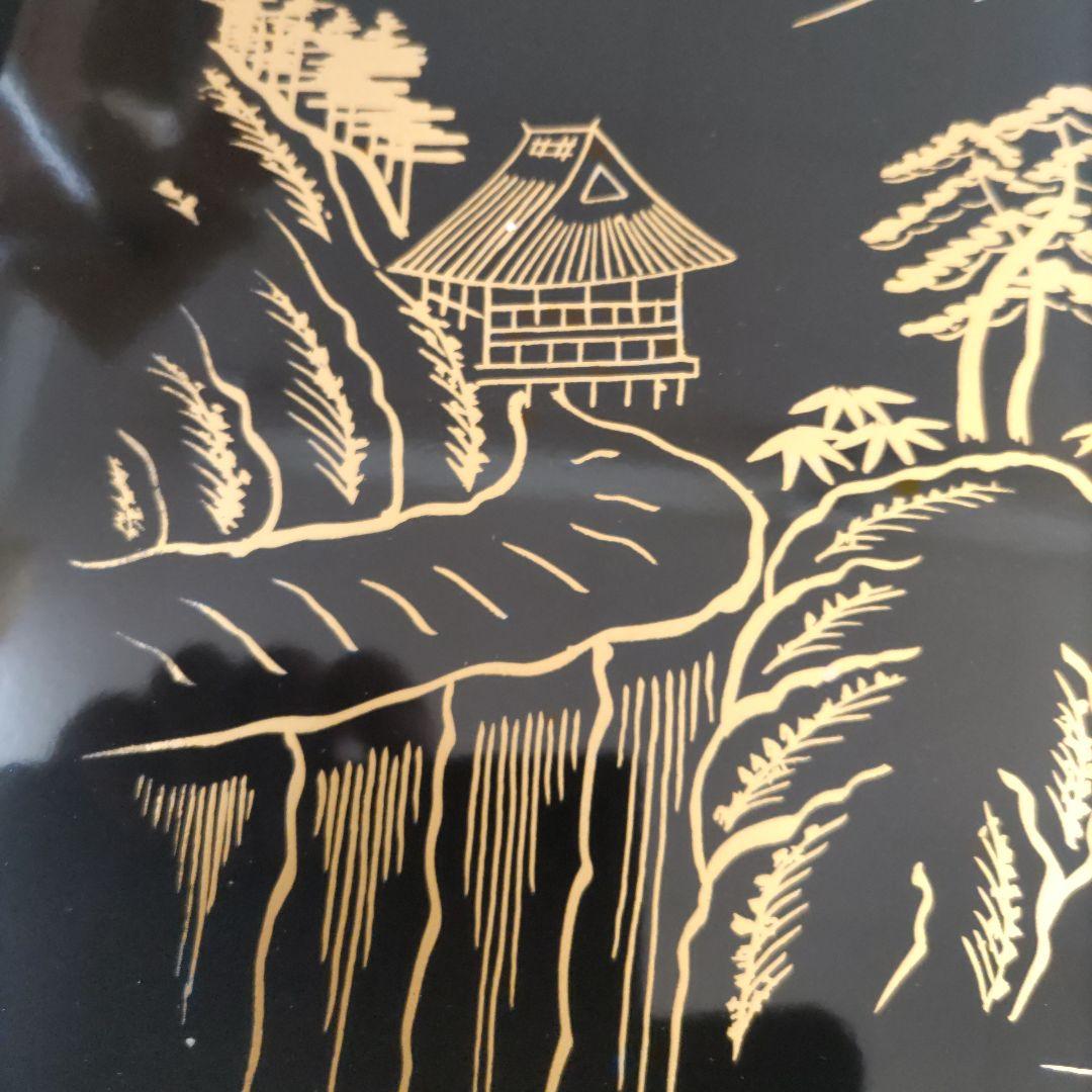 新品未使用　輪島塗　御会席御膳　漆器 10枚セット 富士山デザイン　盆　会席膳