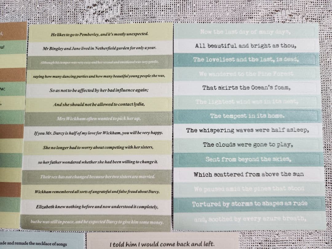 コラージュ 素材 英字シール おすそ分け