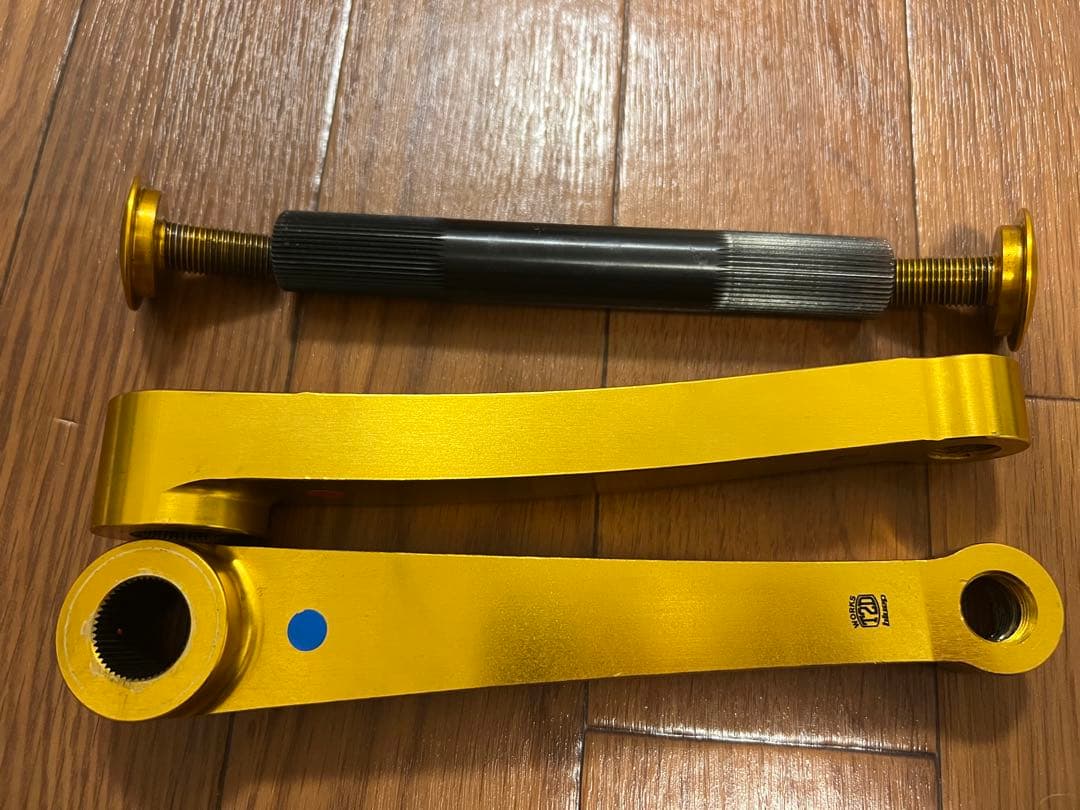 パーツ BMX PIST Trust GReddy 3pcs 165mm,gold