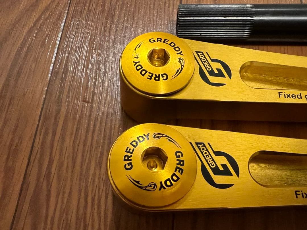 パーツ BMX PIST Trust GReddy 3pcs 165mm,gold