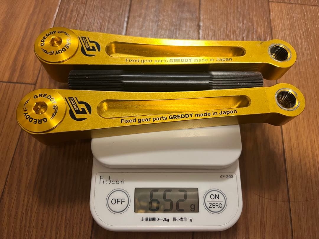 パーツ BMX PIST Trust GReddy 3pcs 165mm,gold