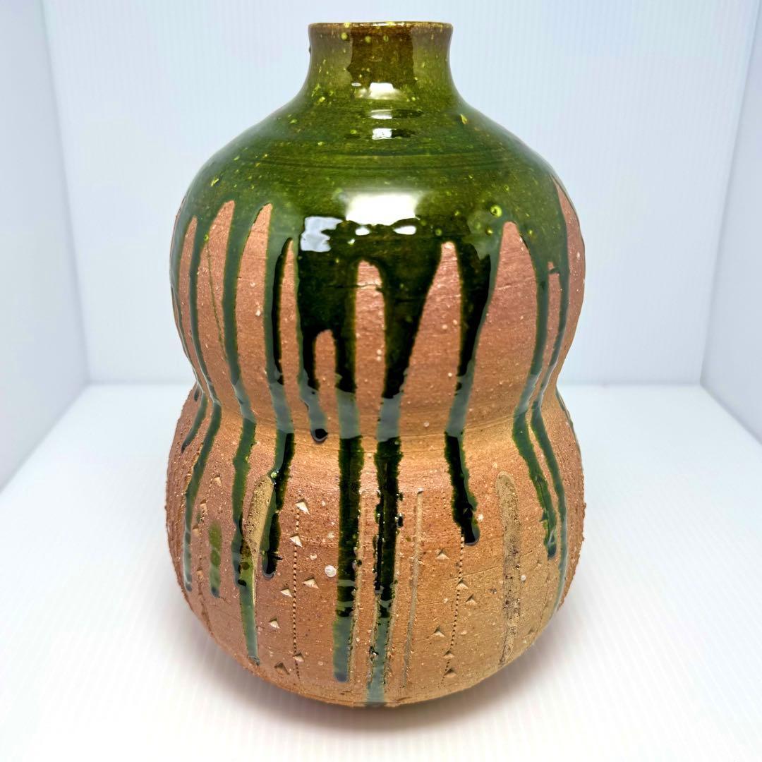 新品 九谷焼 松本佐一 花入 花瓶 名匠 伝統工芸 石川県指定無形文化財保持者