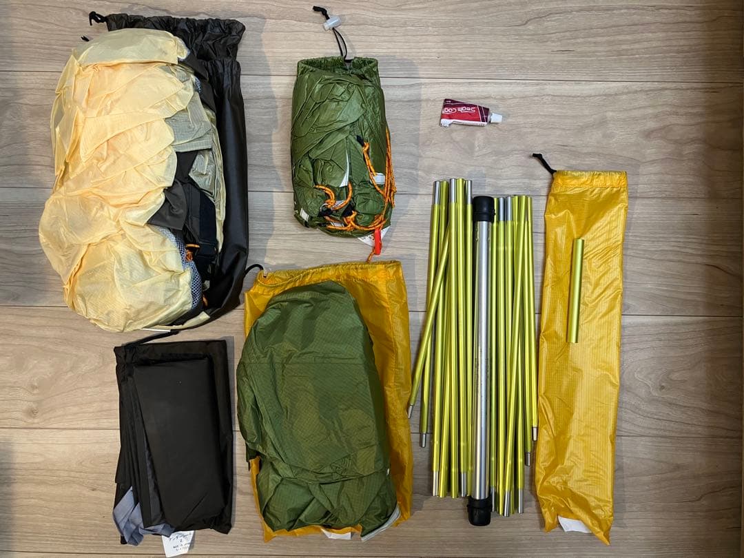 RIPENアライテント エアライズ2 純正グランドシート&タープ+ポール