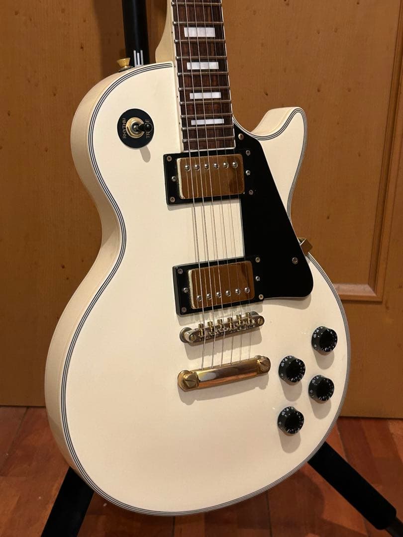 値下げ！美品　Photogenic　レスポールタイプ　アイボリー　弦新品