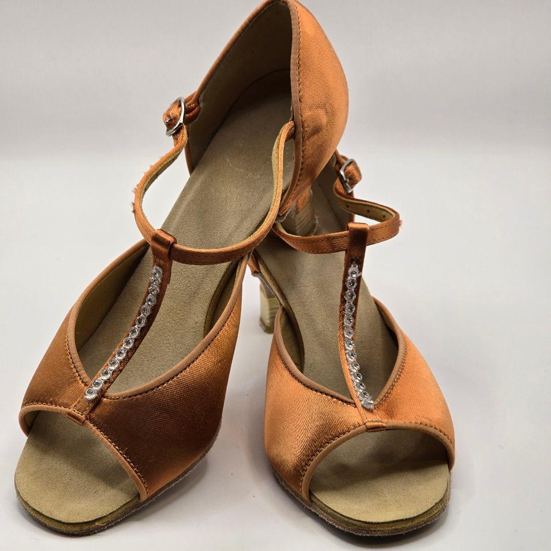 mm　セキネラテンシューズ 5.5cm W/B009F サテン ほぼ未使用