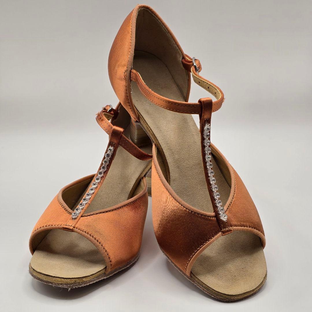 mm　セキネラテンシューズ 5.5cm W/B009F サテン ほぼ未使用