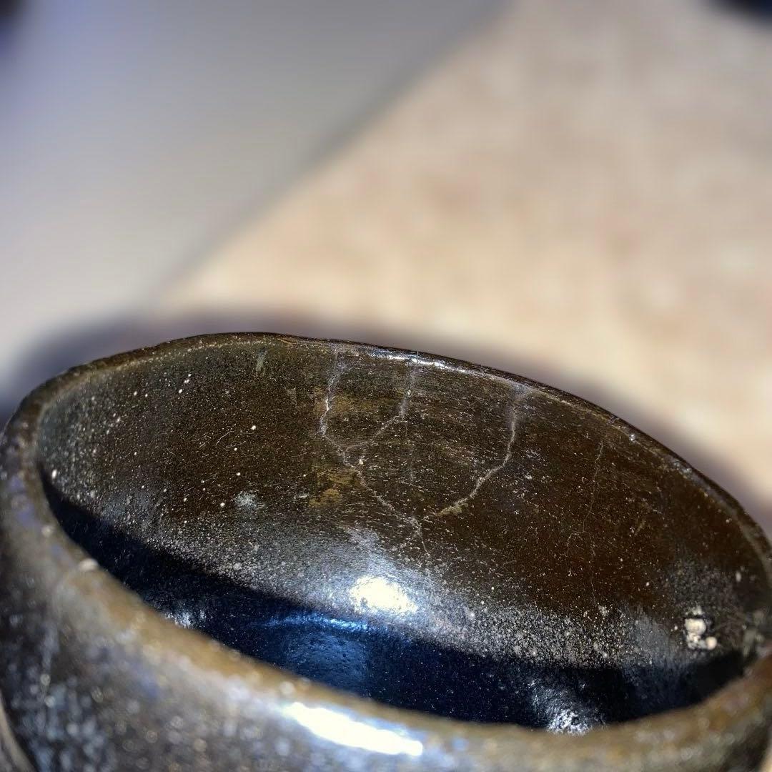 黒楽焼　了入？　にゅう有り