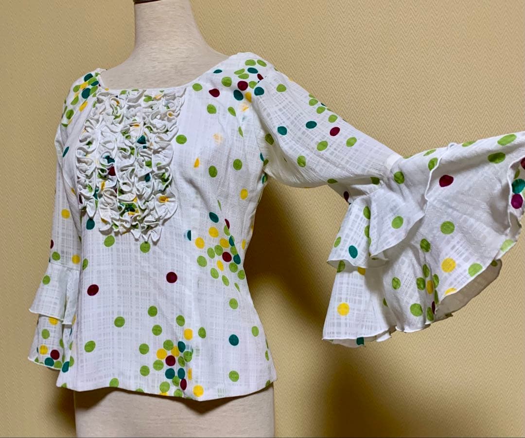 フラメンコ衣装　上下、シージョ付き3点セット