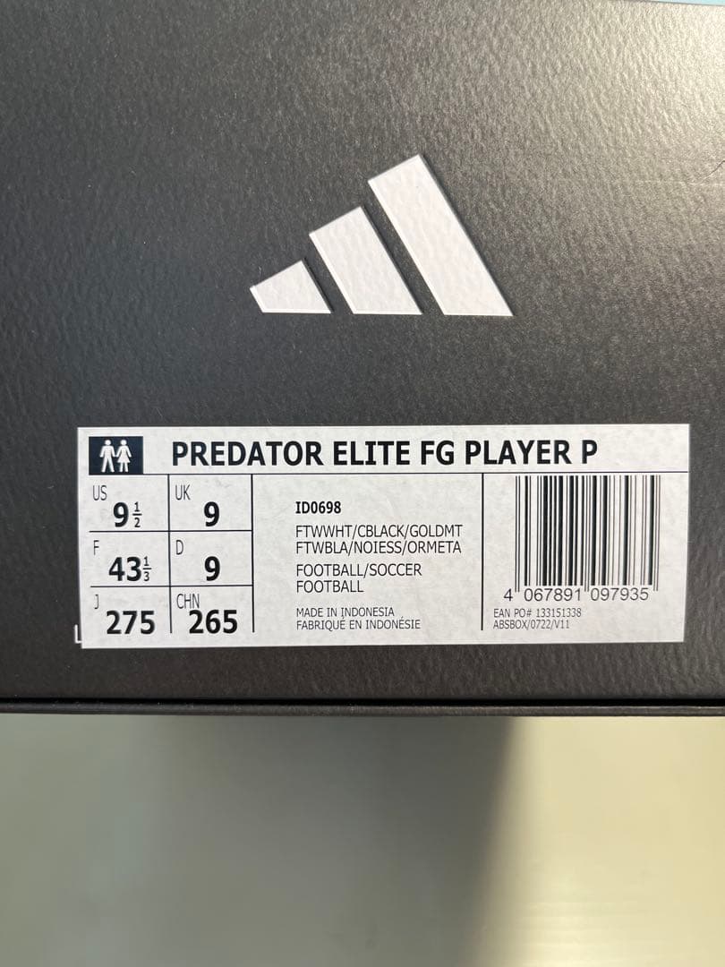 【数量限定】アディダス プレデター エリート FG プレーヤー パック 27.5