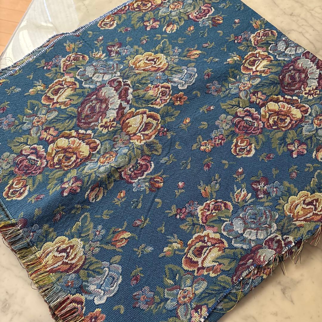 フランス　アンティーク　ヴィンテージ　ファブリック　生地　ゴブラン織