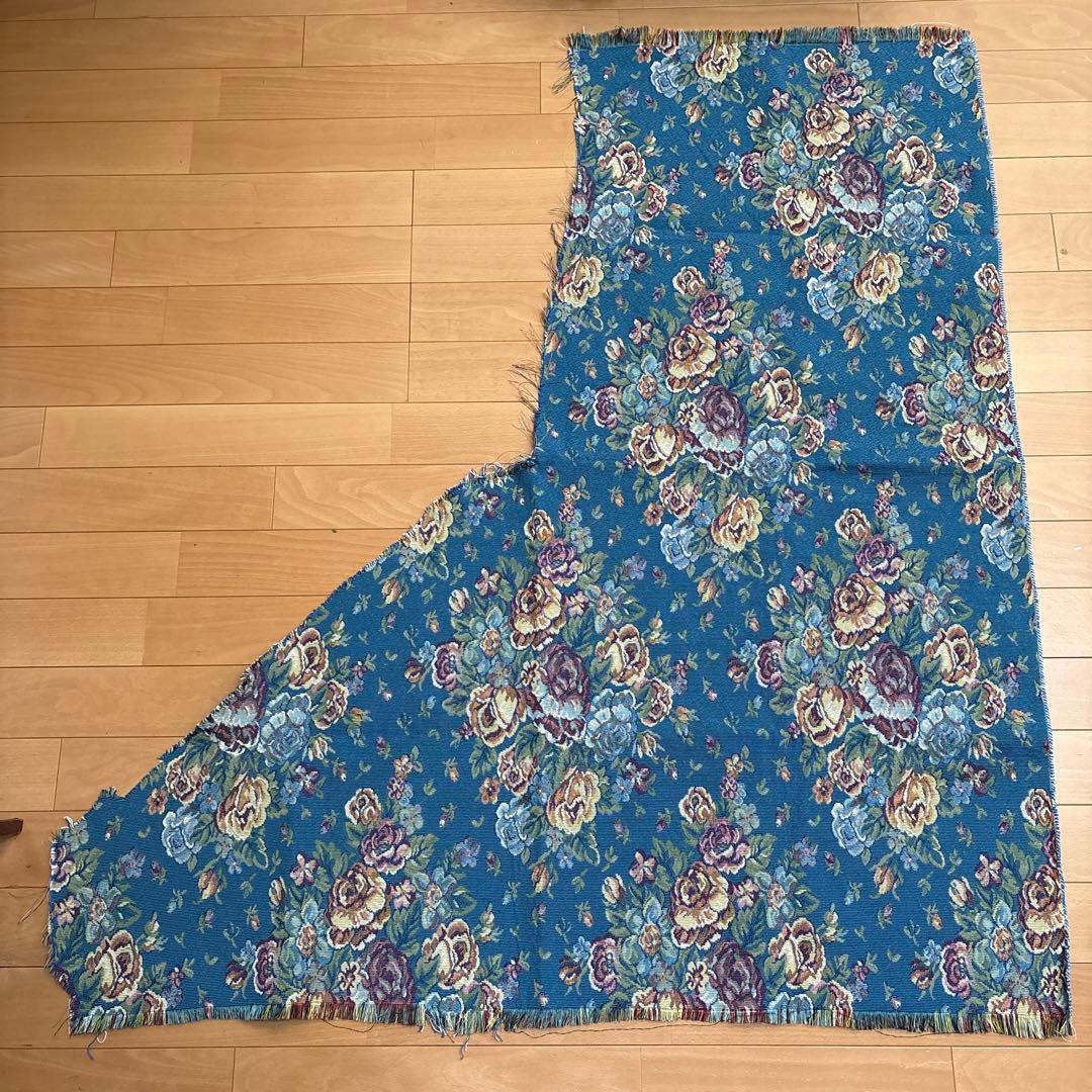 フランス　アンティーク　ヴィンテージ　ファブリック　生地　ゴブラン織