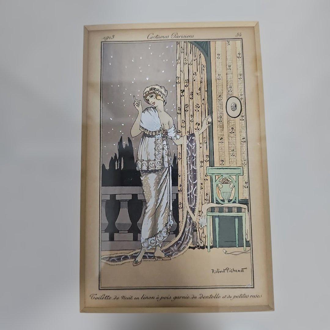 ロバート・ピシェノ リトグラフ 1913年 アールデコ 当時物