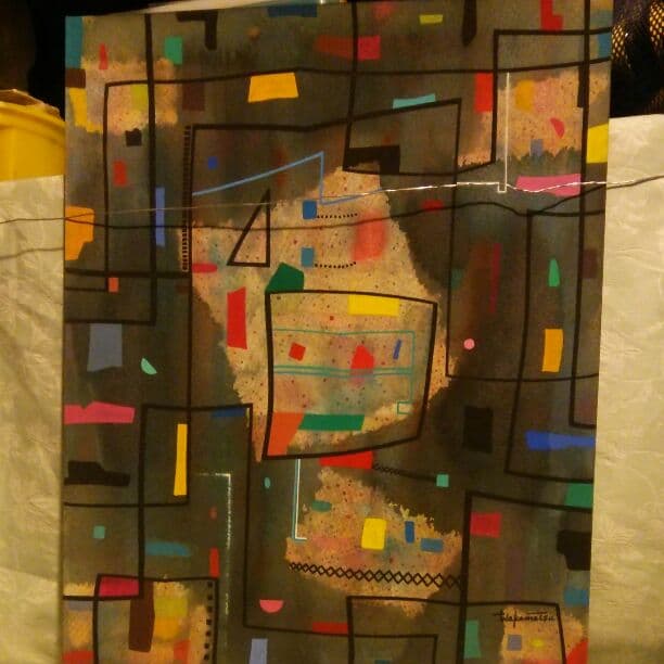 水彩画。抽象　ハーモニーー7