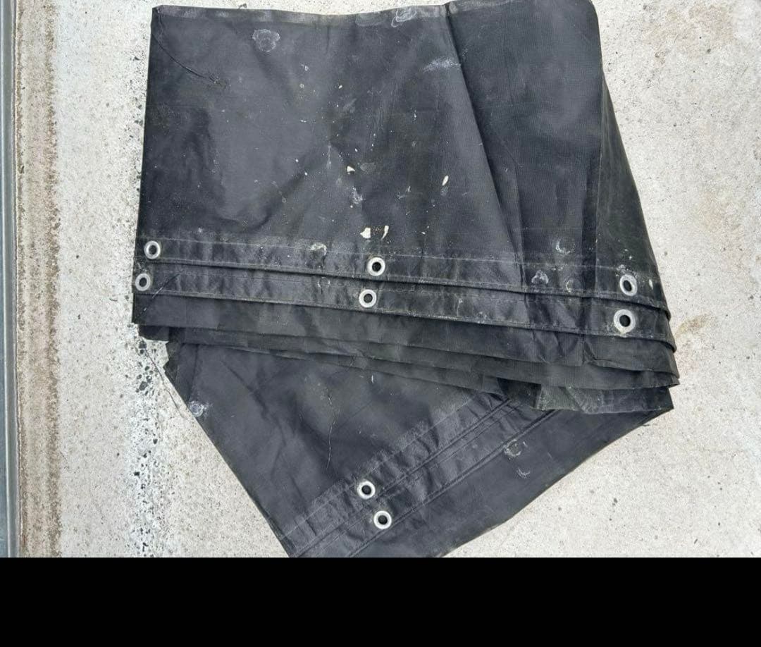 鰹　メッシュシート 足場用　塗装用　防炎 サイズ全7種類　黒