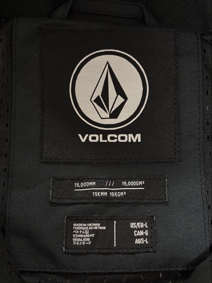 【中古美品】　Lサイズ VOLCOM ウェア上下セット ZIP-TECH