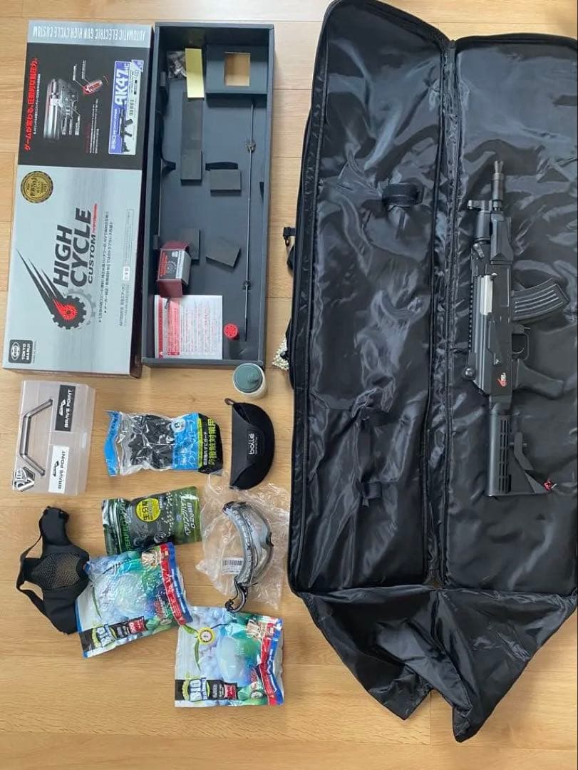 即参戦セット　東京マルイ　電動ガン　ak47HC 実働