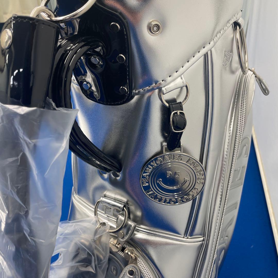 新品未使用　パーリーゲイツ　９型キャディバッグ　シルバー