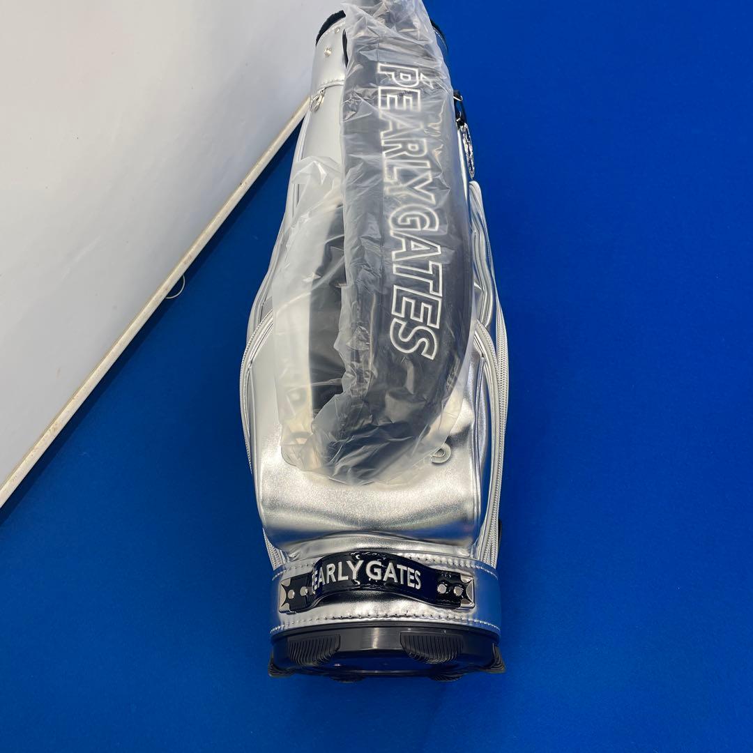 新品未使用　パーリーゲイツ　９型キャディバッグ　シルバー