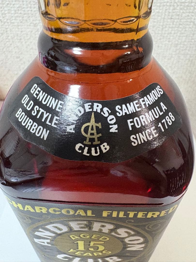 アンダーソンクラブ　１５年　バーボンウイスキー バーボン　750ml 箱付き